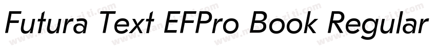 Futura Text EFPro Book Regular字体转换